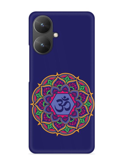 Om Mandala Art Blue Snap Case for Xiaomi Redmi 13C (5G) Zapvi