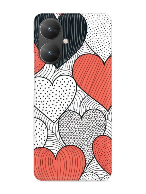 Girly Heart Seamless Snap Case for Xiaomi Redmi 13C (5G) Zapvi