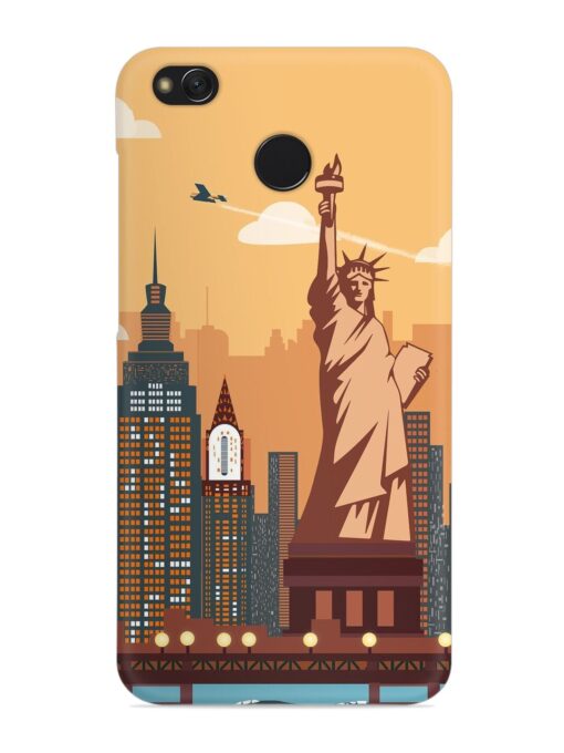 New York Statue Of Liberty Architectural Scenery Snap Case for Xiaomi Redmi 4 Zapvi