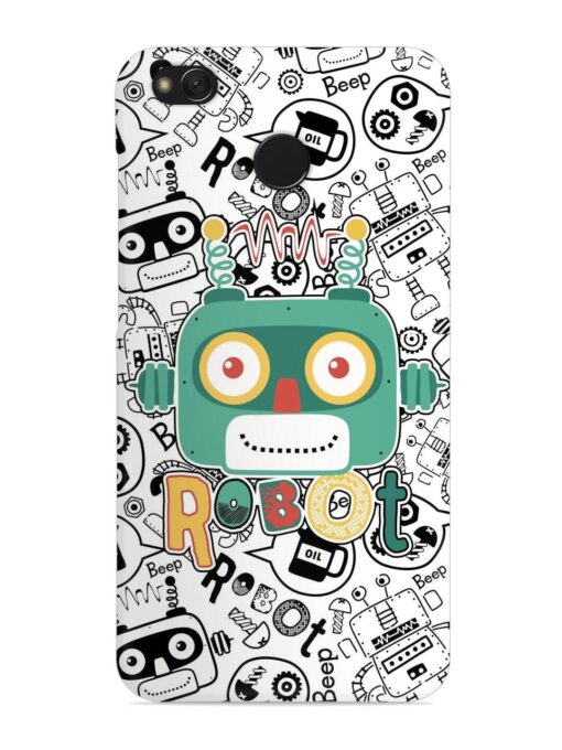 Robot Modern Seamless Pattern Snap Case for Xiaomi Redmi 4