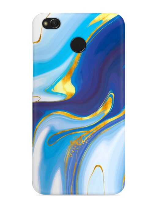 Watercolor Background With Golden Foil Snap Case for Xiaomi Redmi 4 Zapvi