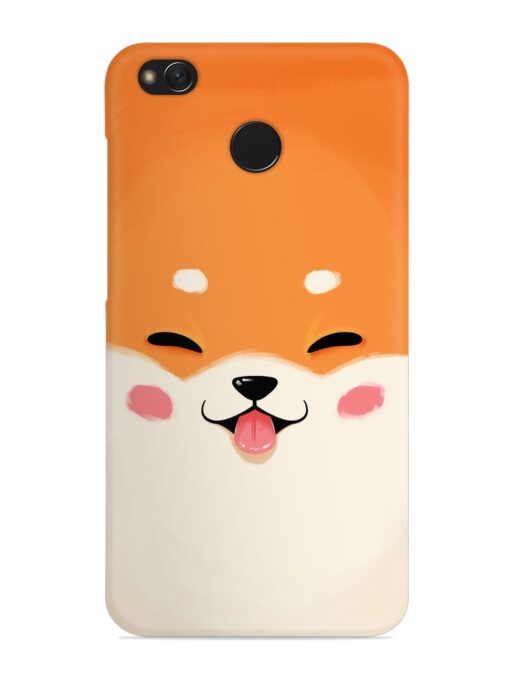 Cute Dog Face Vector Snap Case for Xiaomi Redmi 4 Zapvi