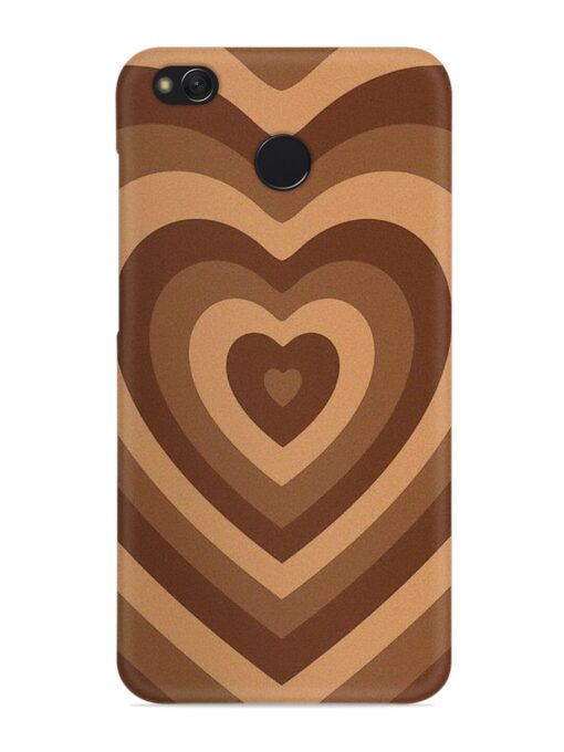 Brown Heart Snap Case for Xiaomi Redmi 4 Zapvi