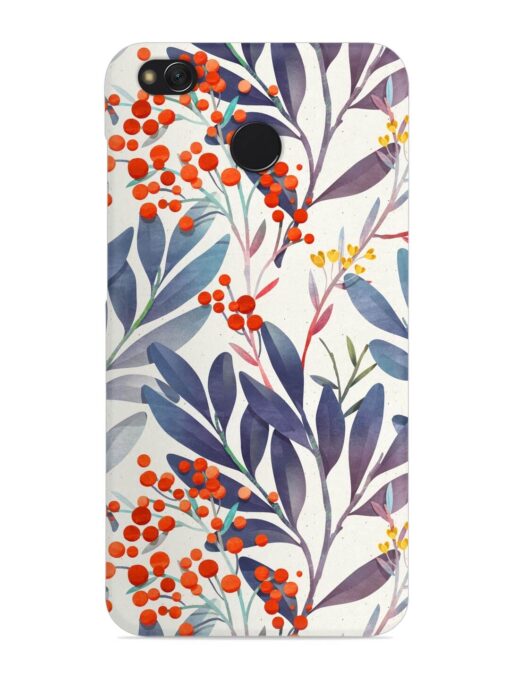 Seamless Floral Pattern Snap Case for Xiaomi Redmi 4