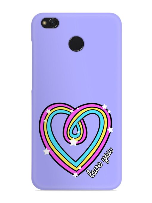 Colorful Rainbow Heart Snap Case for Xiaomi Redmi 4