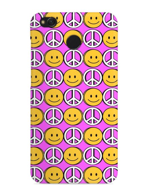 Smiley Face Peace Snap Case for Xiaomi Redmi 4 Zapvi