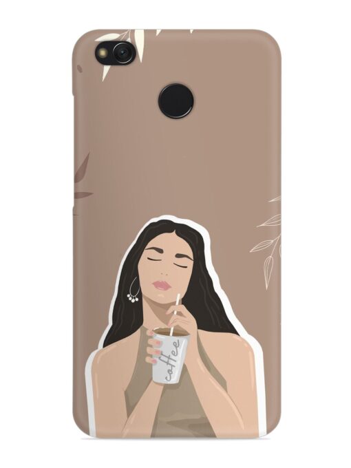 Girl With Coffee Snap Case for Xiaomi Redmi 4 Zapvi