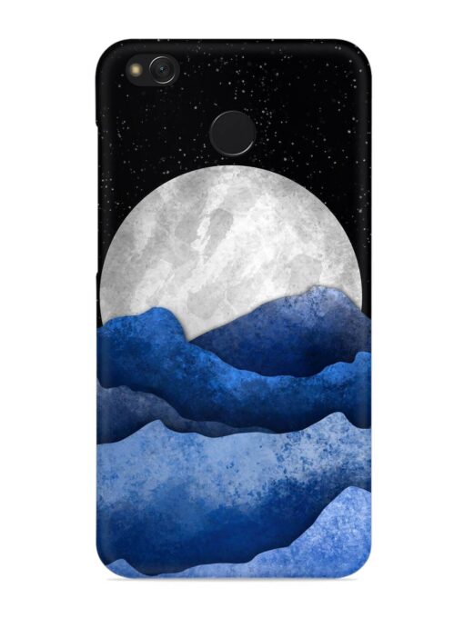 Full Moon Mountain Vector Snap Case for Xiaomi Redmi 4 Zapvi