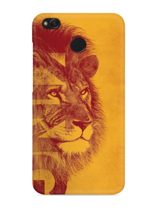 Gold Lion Crown Art Snap Case for Xiaomi Redmi 4 Zapvi