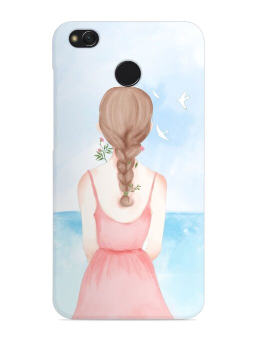 Watercolor Girl Vector Snap Case for Xiaomi Redmi 4 Zapvi