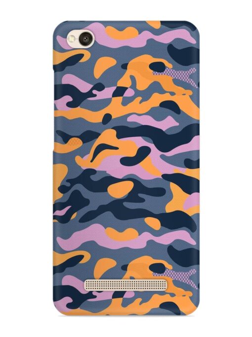 Camouflage Army Military English Orange Art Snap Case for Xiaomi Redmi 4A Zapvi