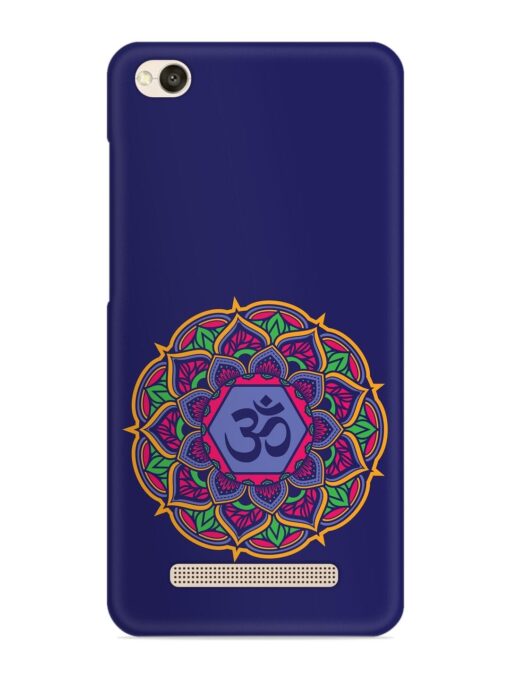 Om Mandala Art Blue Snap Case for Xiaomi Redmi 4A Zapvi