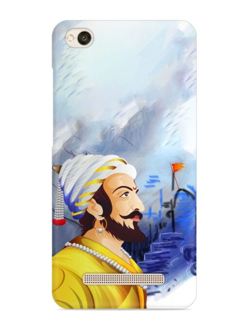 Shivaji Maharaj Color Paint Art Snap Case for Xiaomi Redmi 4A Zapvi