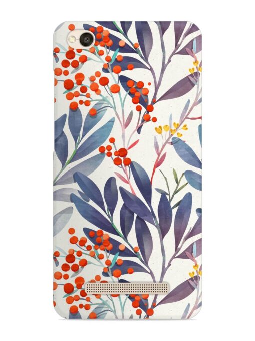 Seamless Floral Pattern Snap Case for Xiaomi Redmi 4A