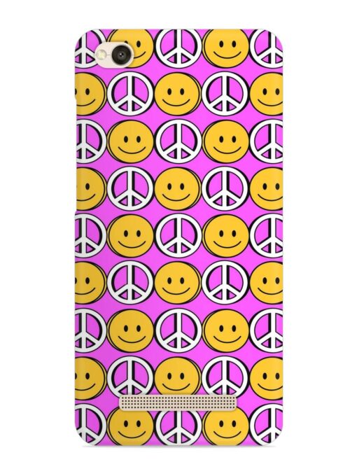 Smiley Face Peace Snap Case for Xiaomi Redmi 4A Zapvi