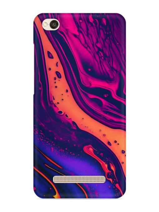 Fluid Blue Pink Art Snap Case for Xiaomi Redmi 4A