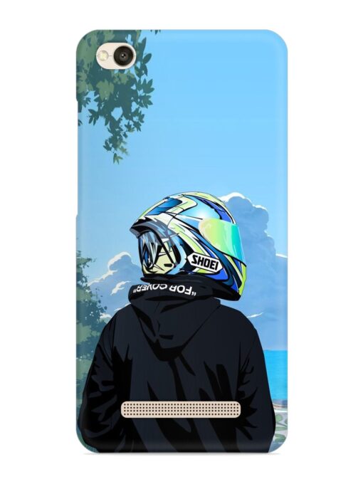 Rider With Helmet Snap Case for Xiaomi Redmi 4A