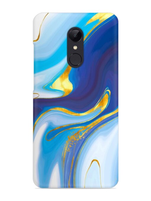 Watercolor Background With Golden Foil Snap Case for Xiaomi Redmi 5