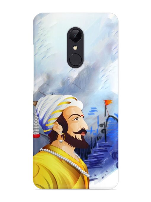 Shivaji Maharaj Color Paint Art Snap Case for Xiaomi Redmi 5