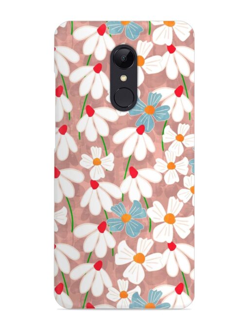 Abstract Petal Flowers Snap Case for Xiaomi Redmi 5 Zapvi