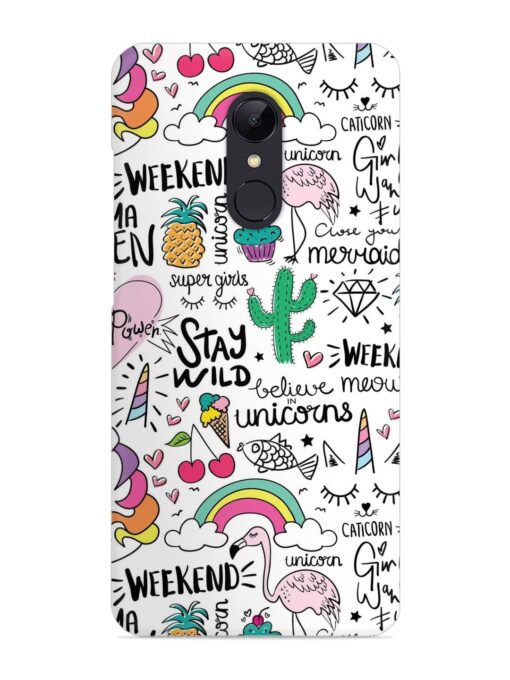 Unicorn Ice Cream Snap Case for Xiaomi Redmi 5