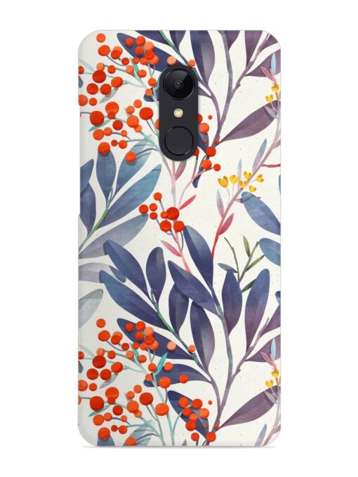 Seamless Floral Pattern Snap Case for Xiaomi Redmi 5