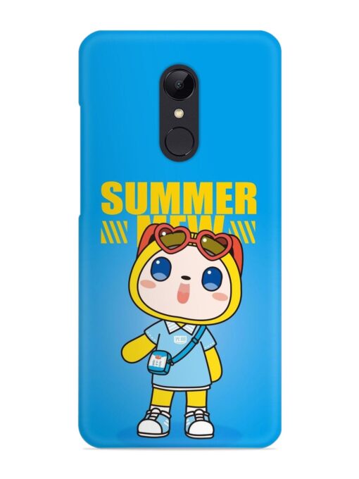 Summer Mew Cartoon Snap Case for Xiaomi Redmi 5