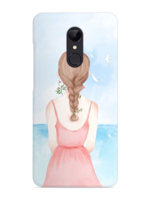 Watercolor Girl Vector Snap Case for Xiaomi Redmi 5