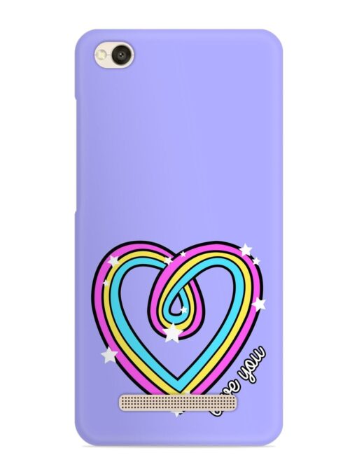 Colorful Rainbow Heart Snap Case for Xiaomi Redmi 5A Zapvi