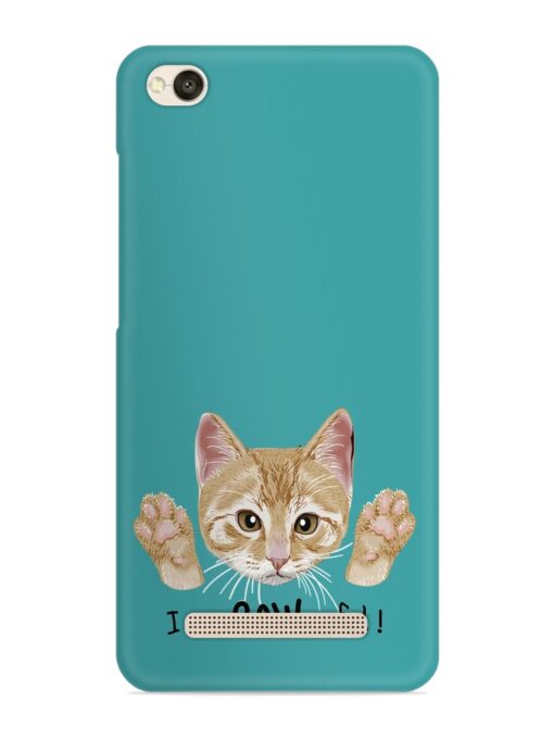 Typography Slogan Cat Snap Case for Xiaomi Redmi 5A