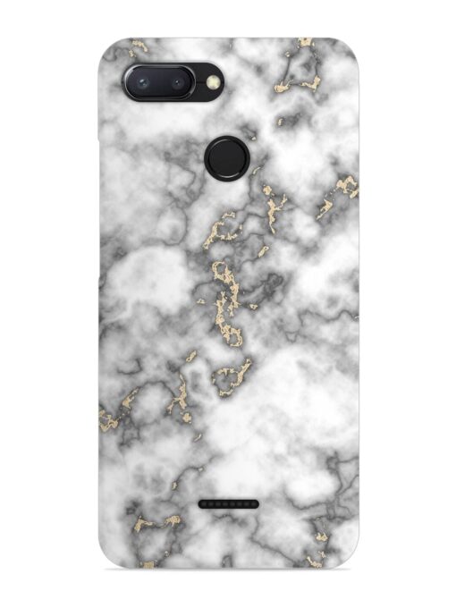 Gray And Gold Marble Snap Case for Xiaomi Redmi 6 Zapvi