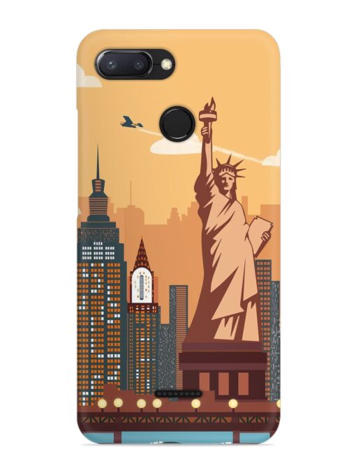 New York Statue Of Liberty Architectural Scenery Snap Case for Xiaomi Redmi 6