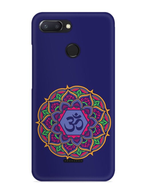 Om Mandala Art Blue Snap Case for Xiaomi Redmi 6 Zapvi