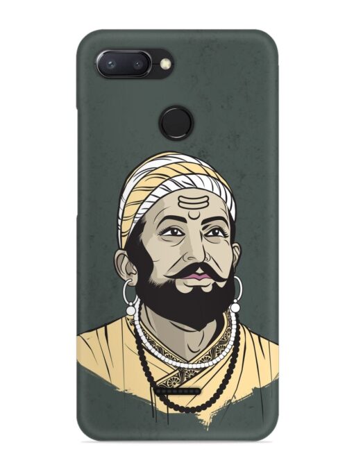 Shivaji Maharaj Vector Art Snap Case for Xiaomi Redmi 6 Zapvi