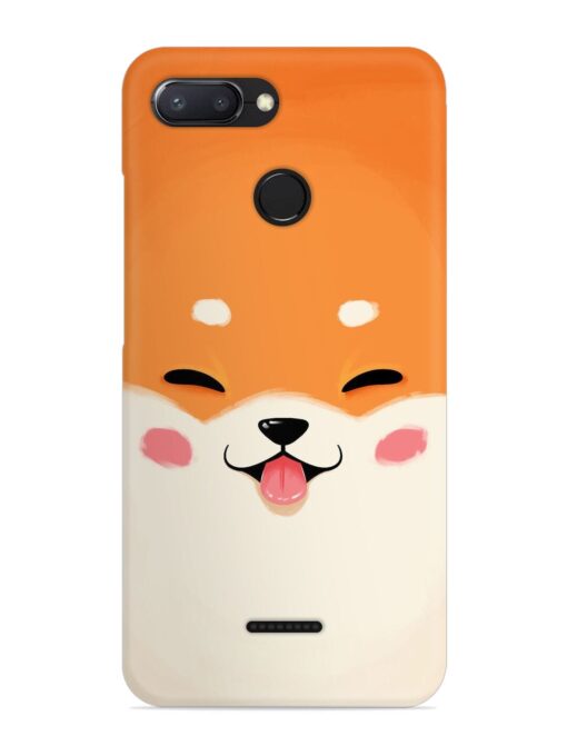 Cute Dog Face Vector Snap Case for Xiaomi Redmi 6