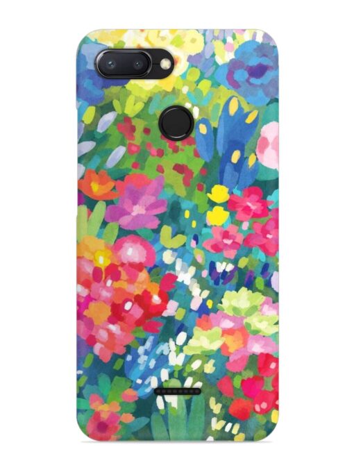 Watercolor Flower Art Snap Case for Xiaomi Redmi 6 Zapvi