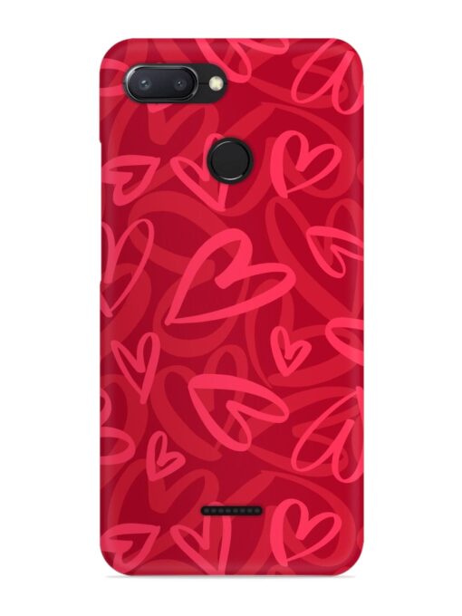 Seamless Romantic Pattern Snap Case for Xiaomi Redmi 6