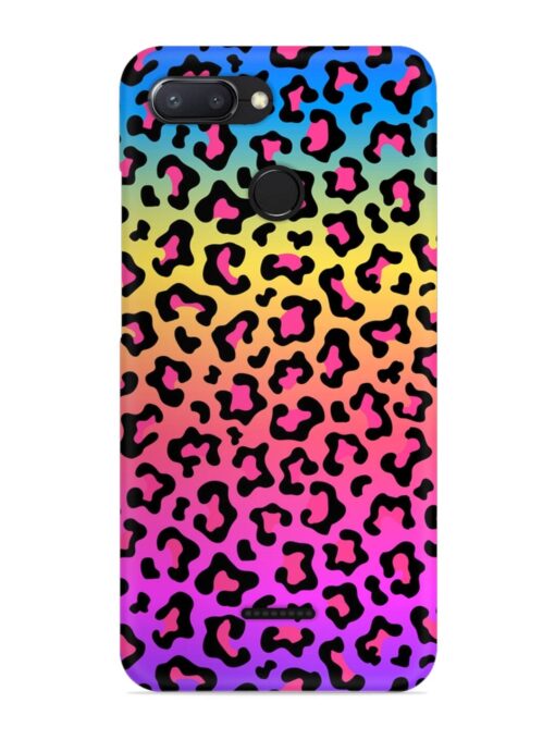 Neon Rainbow Colored Snap Case for Xiaomi Redmi 6