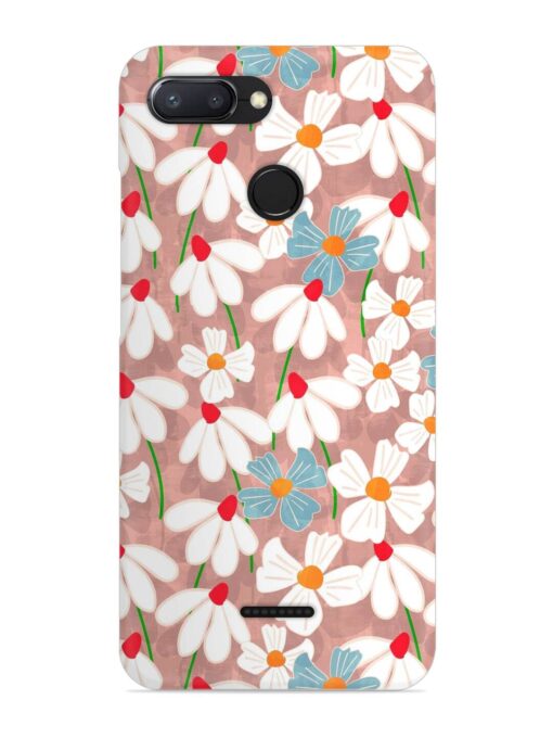 Abstract Petal Flowers Snap Case for Xiaomi Redmi 6