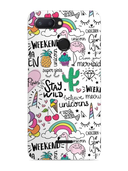 Unicorn Ice Cream Snap Case for Xiaomi Redmi 6 Zapvi