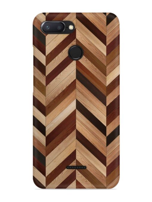 Seamless Wood Parquet Snap Case for Xiaomi Redmi 6 Zapvi