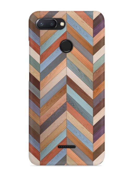 Seamless Wood Parquet Snap Case for Xiaomi Redmi 6 Zapvi