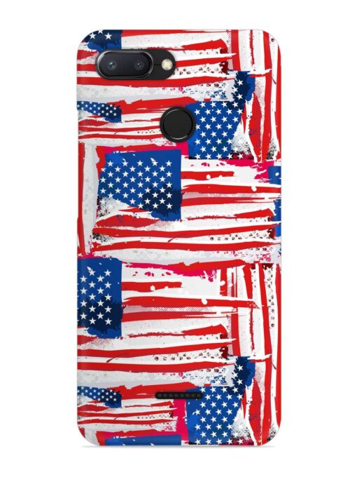 Usa Flag Seamless Snap Case for Xiaomi Redmi 6 Zapvi