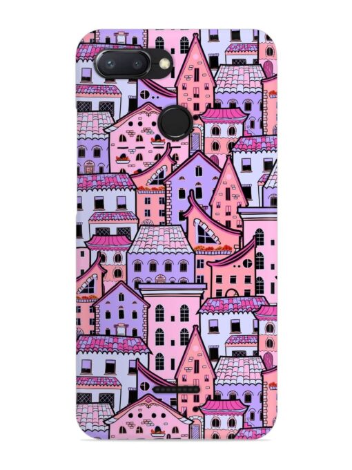 Seamless Pattern Houses Snap Case for Xiaomi Redmi 6 Zapvi