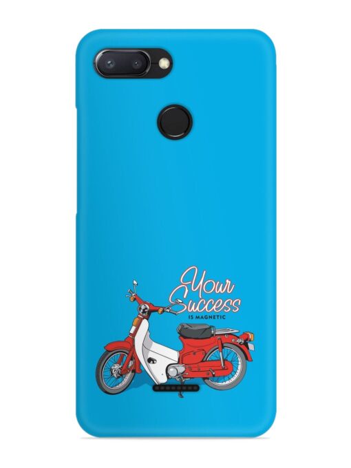 Motorcycles Image Vector Snap Case for Xiaomi Redmi 6 Zapvi