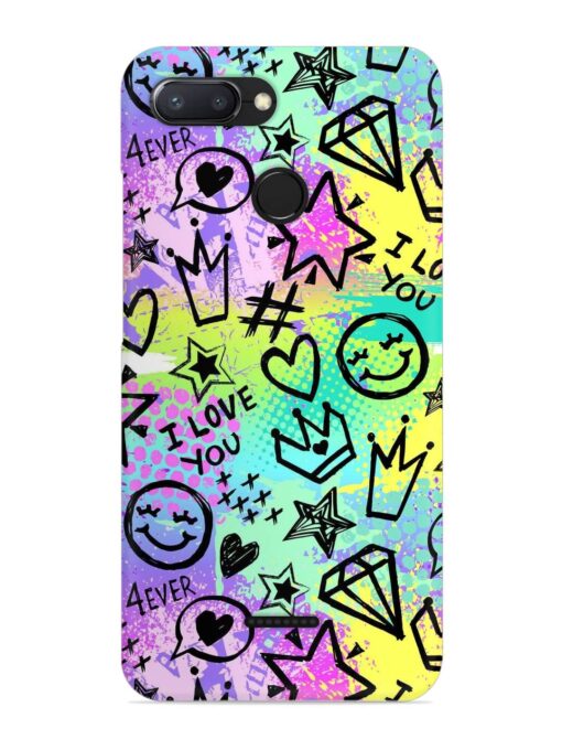 Bright Seamless Pattern Snap Case for Xiaomi Redmi 6 Zapvi