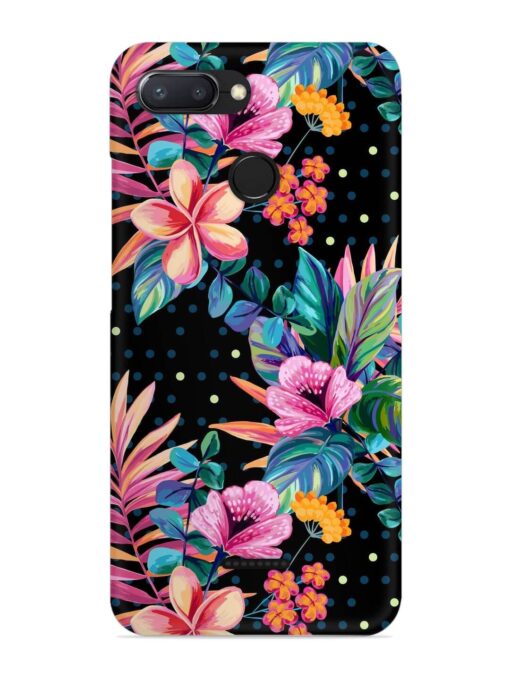 Seamless Floral Pattern Snap Case for Xiaomi Redmi 6 Zapvi