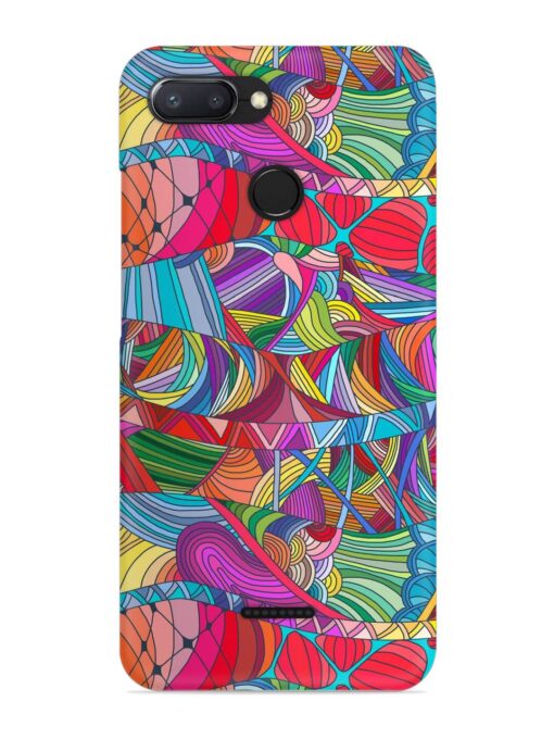 Seamless Patterns Hand Drawn Snap Case for Xiaomi Redmi 6 Zapvi