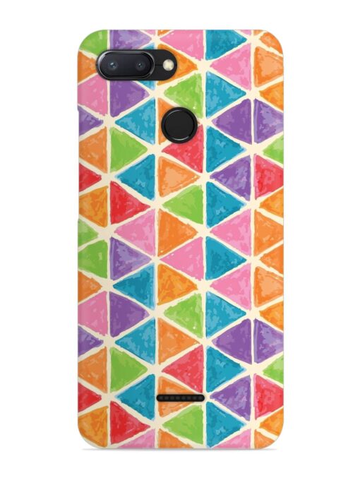 Seamless Colorful Isometric Snap Case for Xiaomi Redmi 6