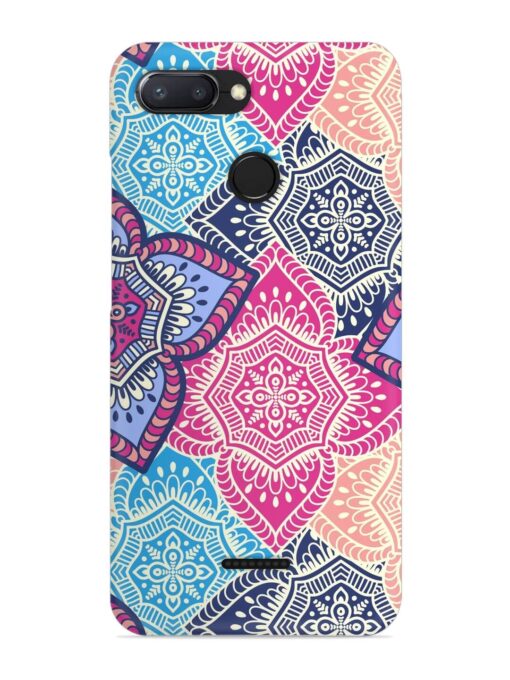 Ethnic Floral Seamless Snap Case for Xiaomi Redmi 6 Zapvi